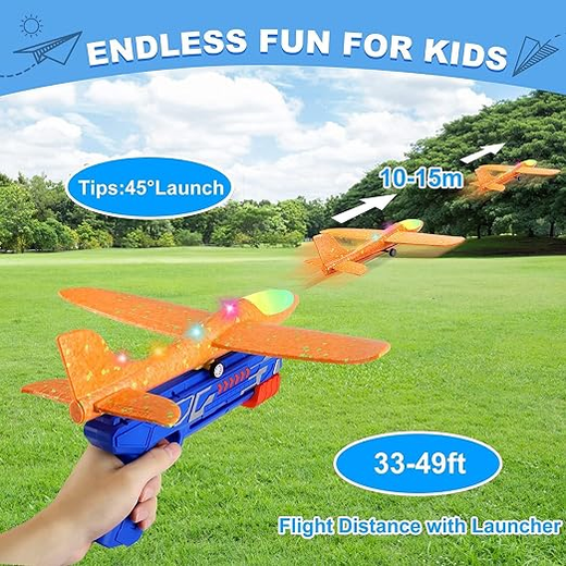 Flying Launcher Gun With Foam Plane - Image 2