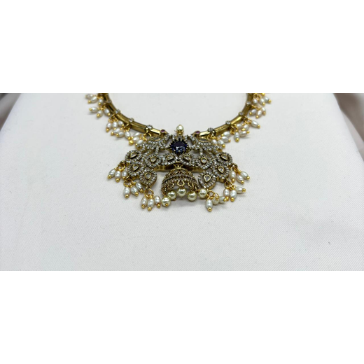 Victorian AD stones with Purple Stone Short Necklace - Image 2