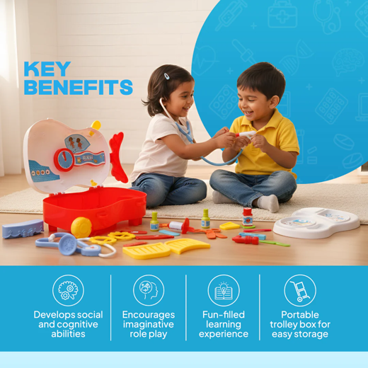 FLYI Kids Doctor Play Set with Medical Accessories - Image 3