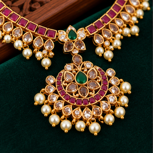 Amazing Ruby Kemp Attigai Necklace - Image 3