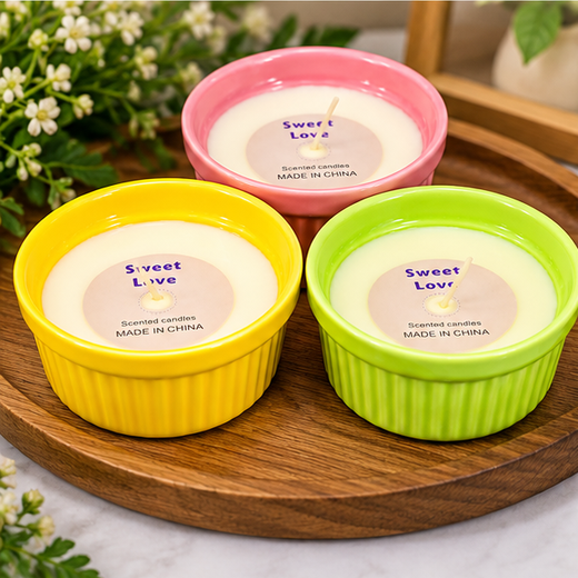 Premium Ceramic Bowl Candle - 1 Piece - Image 3