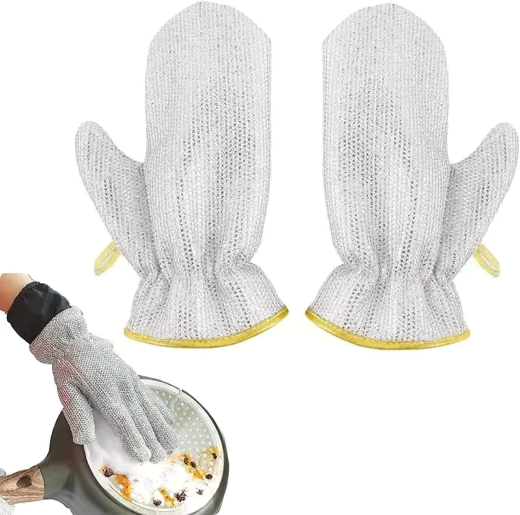 Kitchen Dish Wash Wire Gloves - Image 4