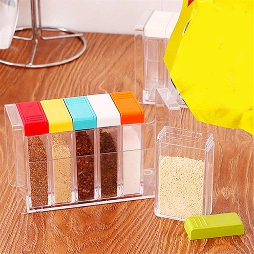 Spice Rack 6 Lid Container Set - Image 2