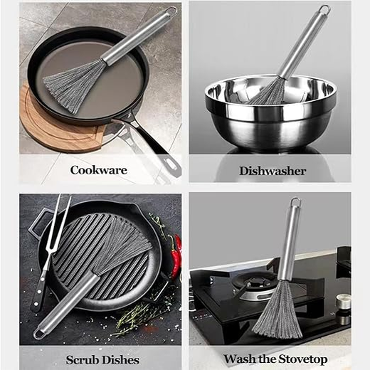 Stainless Steel Wire Pan Cleaning Brush - Image 3
