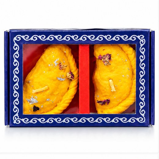 2 Piece Gunjia Candle (Pack of 2) (Box Size: 5*3.5 Inch) 🕯️ - Image 3