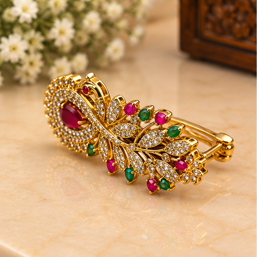 Infinity Peacock Hair Clip - Image 3