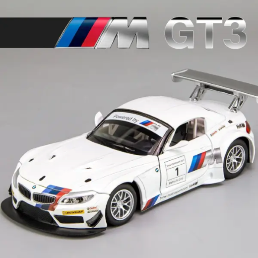 Officially Licensed BMW Z4 GT3 1:32 Scale Die Cast Track Car Model - Image 4