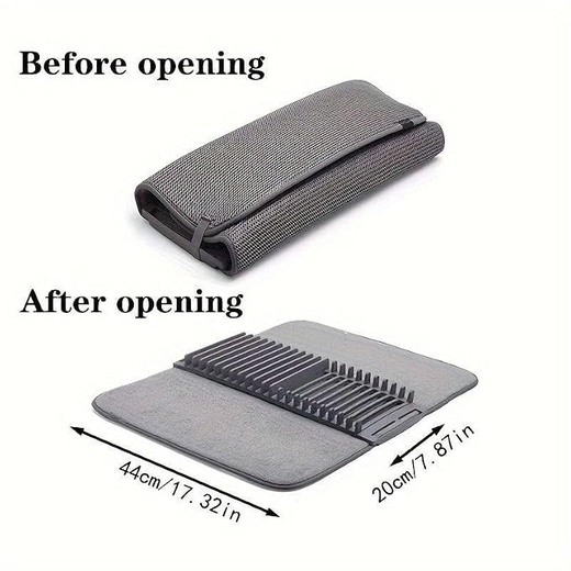 Micro fiber Dish Drying Mat With Stand - Image 3