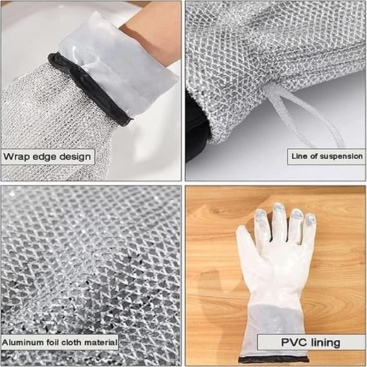 Reusable Wire Dishwashing Gloves (1Pc) - Image 4