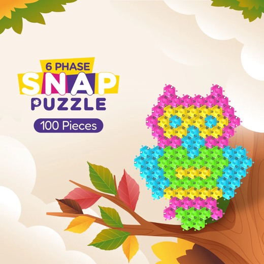 FLYI 6 Phase Hexie Snap Puzzle Blocks (3+ Years) - Image 2