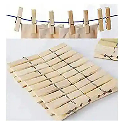Wooden Cloth Clip (Pack of 20) - Image 2