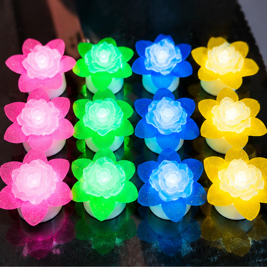 Flower LED Tea Light Candle🕯️🌺 (12 Piece) - Image 2