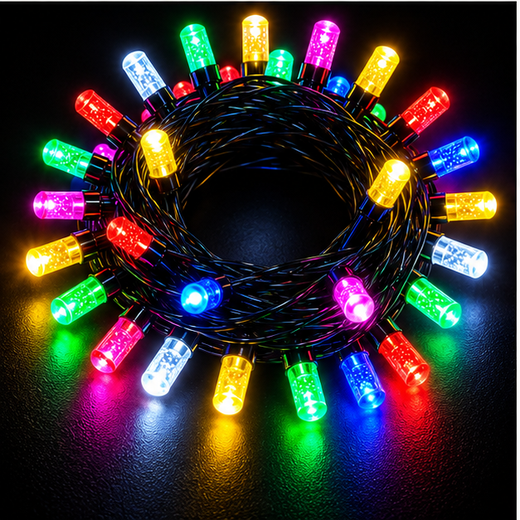 28M Long Fiber / Pinchu Multicolour String Light (120 Bulb) (Print: 45M) ✨ - Image 3