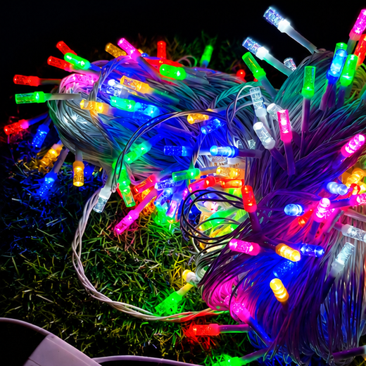 60M Cylinder Multicolour String Light 220 Bulb (Print 100M) ✨