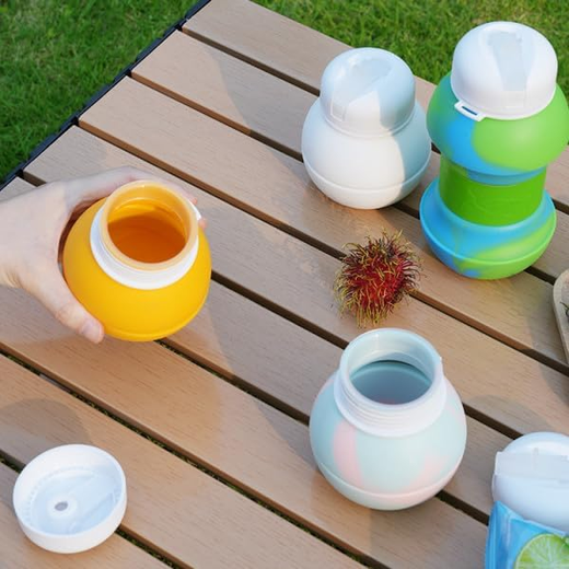 Silicone Foldable Sports Water Bottle - Image 3