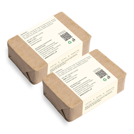 Eccotyl Coconut Milk Soap with Vanilla | 100% Natural | Nourishing & Hydrating | Set of 2 - Image 4