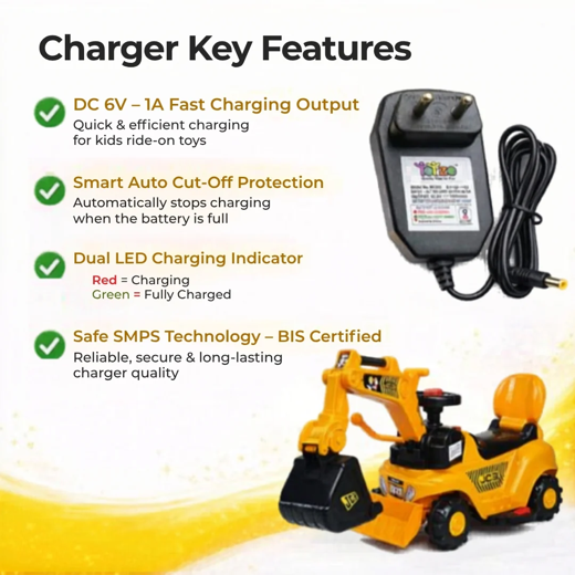 FLYI Mega EV JCB – Ride-On Excavator for Kids - Image 3
