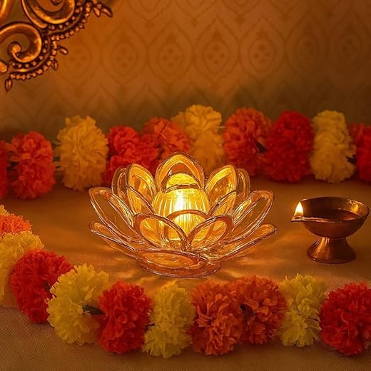 Lotus LED Tea Light Candles (Pack of 1) - Image 2