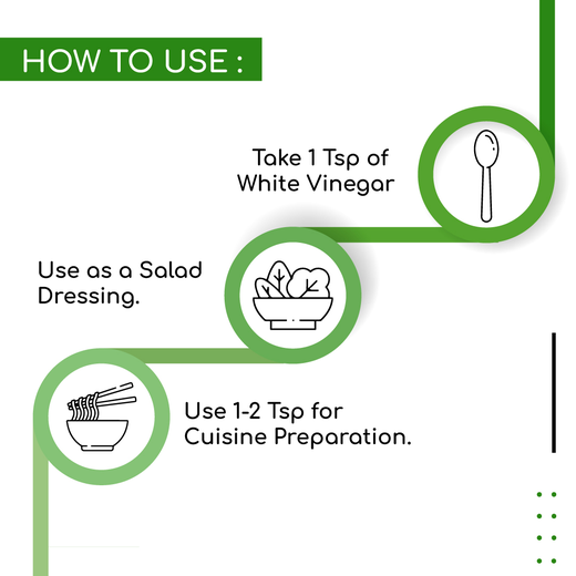 Dr. Patkras 100% Natural Brewed White Vinegar for Salad Cooking | Cleaning Purpose | Flavoursome & Nutritious 200 ml - Image 4