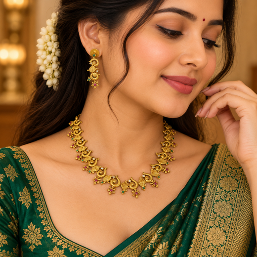 Short Gold Necklace - Image 4