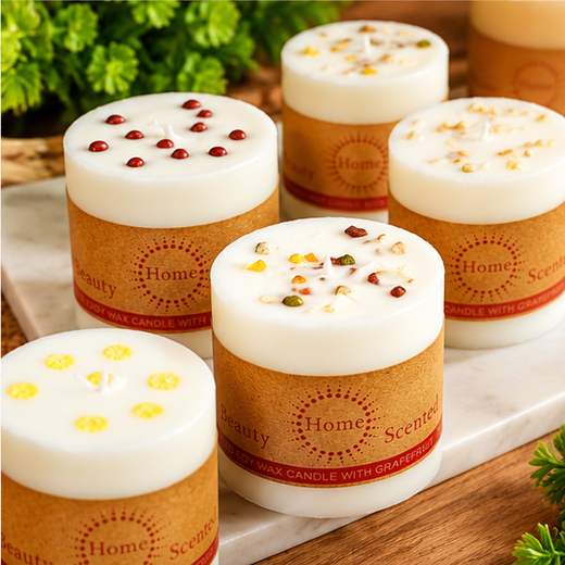 Big Aroma Decorative Scented Candles (Size: 3.5*3 Inch) - 1 Piece 🕯️ - Image 4