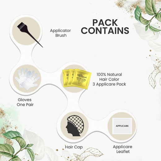 Organic Powder Dark Brown Hair Color for Men & Women - Image 3