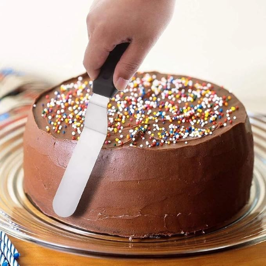 8 INCH STAINLESS STEEL CAKE PALETTE KNIFE ICING SPATULA - Image 4