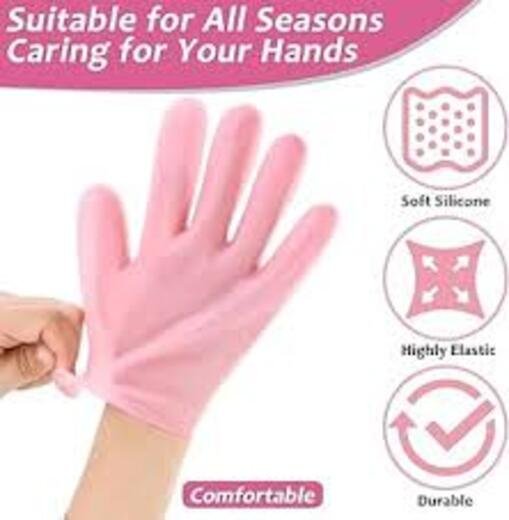 Pink Silicon Gloves - Image 2