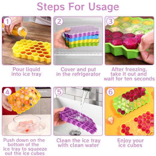 17 Hole Silicon Ice Cube Tray