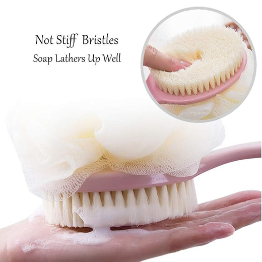 Body Bath Brush with Handle - Image 2