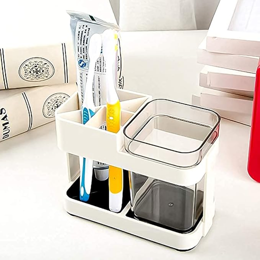 Cup Toothbrush and Toothpaste