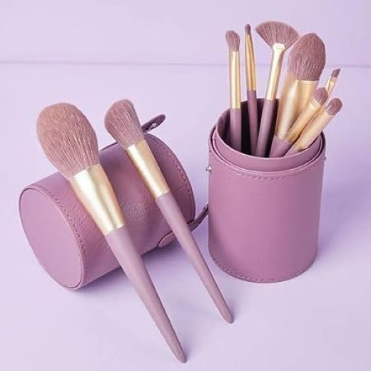 Set 9 Pcs Professional Everyday Makeup Brushes Set