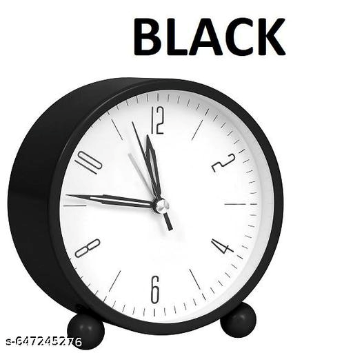 Round Black Clock