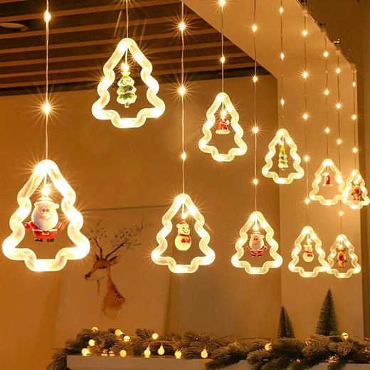 5+5 Christmas Santa Tree Curtain Light 🎅 - Image 3