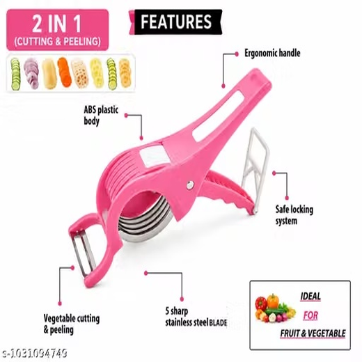 2-in-1 Manual Vegetable Cutter - Image 4