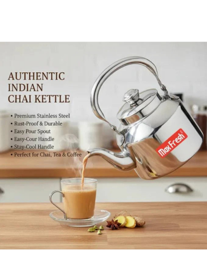 MAXFresh Authentic Indian Chai Kettle (Stainless Steel) - Image 4