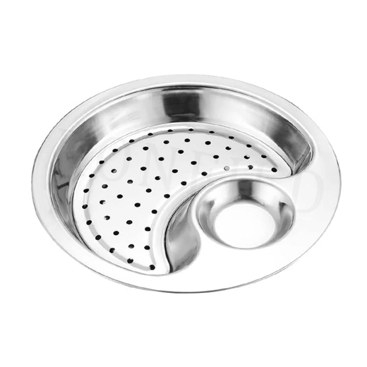 STAINLESS STEEL DUMPLING DRAIN SNACK TRAY - Image 4