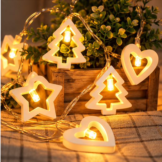 Wooden String Light (Mix Design) 🤍✨- (10 Piece Set) - Image 4