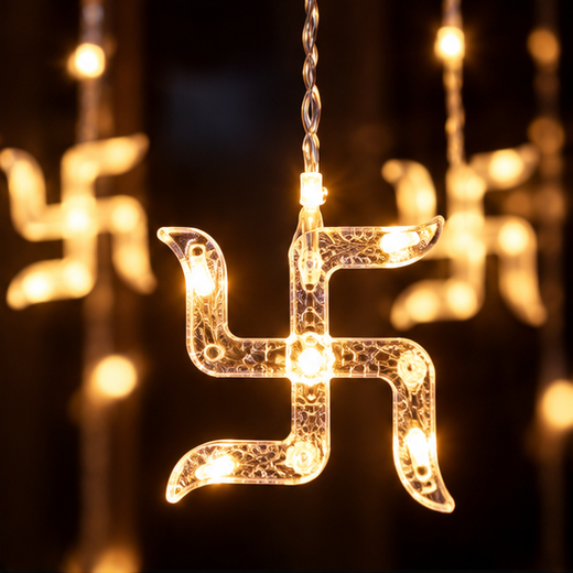 6*6 Swastik Curtain Light With Different Flashing Modes - Image 2