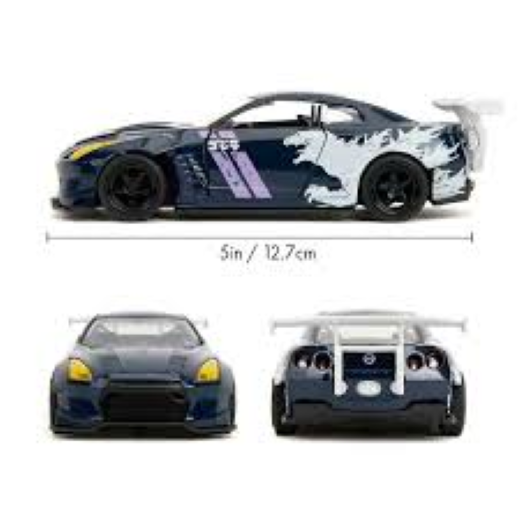 Jada Toys Godzilla Nissan GT-R 1:32 Die-Cast Car - Image 3