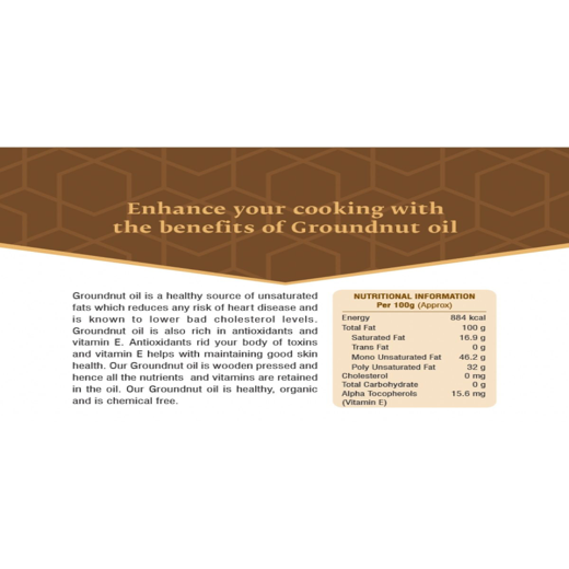 Pragati Natural Groundnut Oil 1L (cold pressed) - Image 4