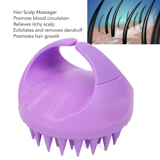 Silicone Handle Scalp Massage Brush - Image 4