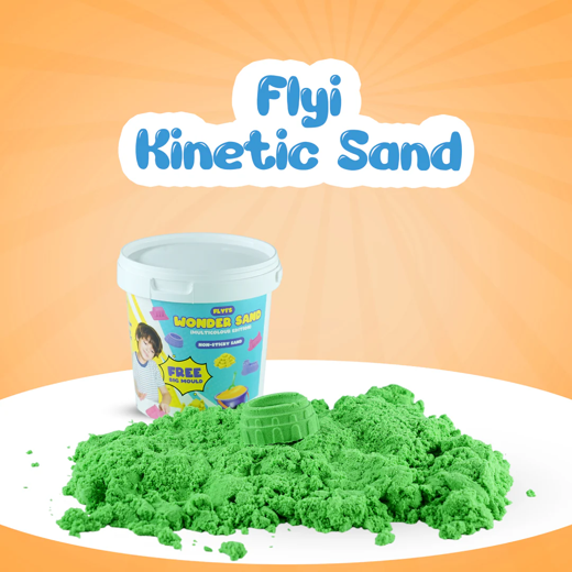 FLYI Wonder Sand with 6 Moulds – Creative Play Set (3+ Years)