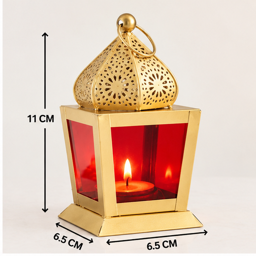 Multicolour Squar Mandir Lantern 🏮 - Image 4