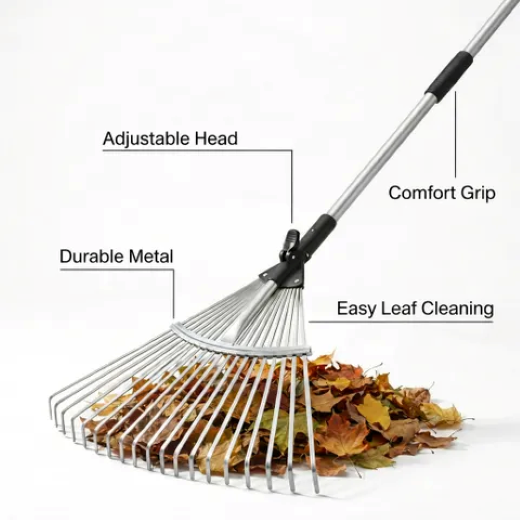 Garden Leaf Rake - Image 3