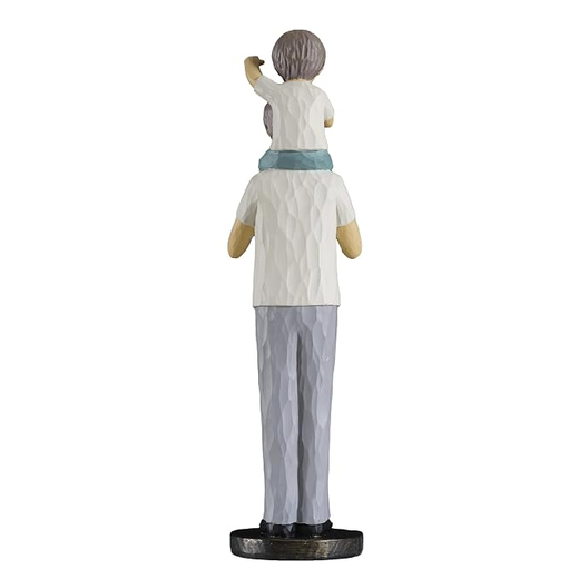 Ceramic Father and Son Statue - Image 3