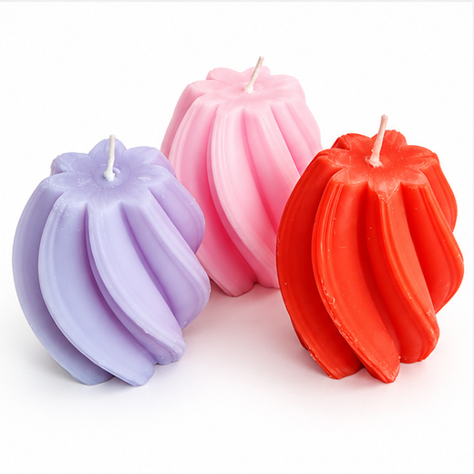 Twisted Multicolour Scented Pilller Candles - (1 Piece) 🕯️ - Image 3