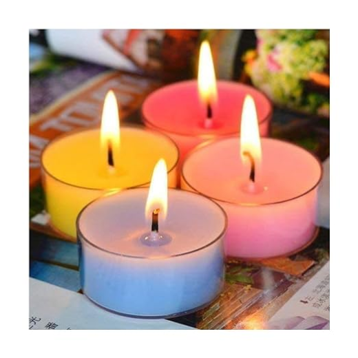 Color Wax Smokeless Candle (Diya) (Set Of 50) - Image 2