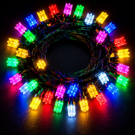 38M Fan Design Multicolour String Light (178 Bulb) (Print: 60M) ✨ - Image 3