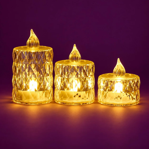 3 Piece Set Crystal LED Light ✨ - (1 Set) - Image 4